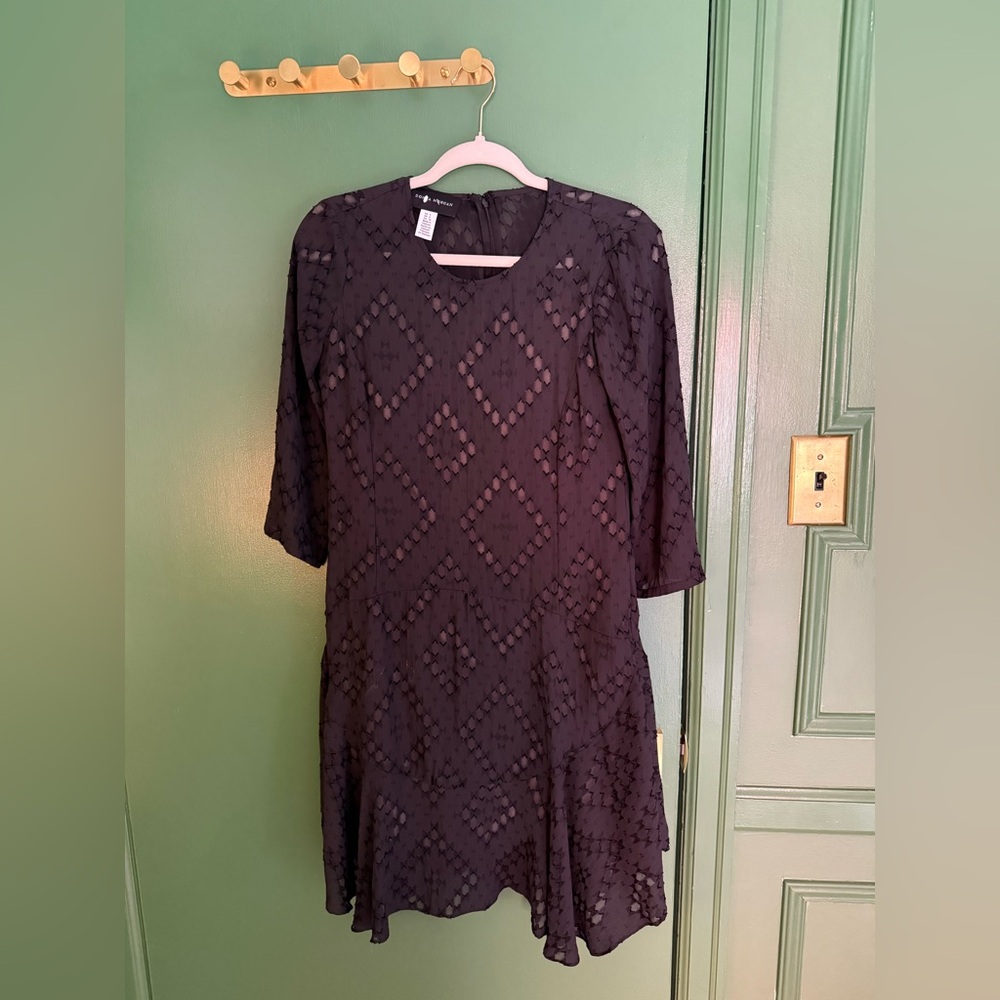 Donna Morgan Black Long Sleeve Dress, Size 4